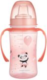Canpol babies Tréninkový hrníček Exotic Animals - růžový 240 ml