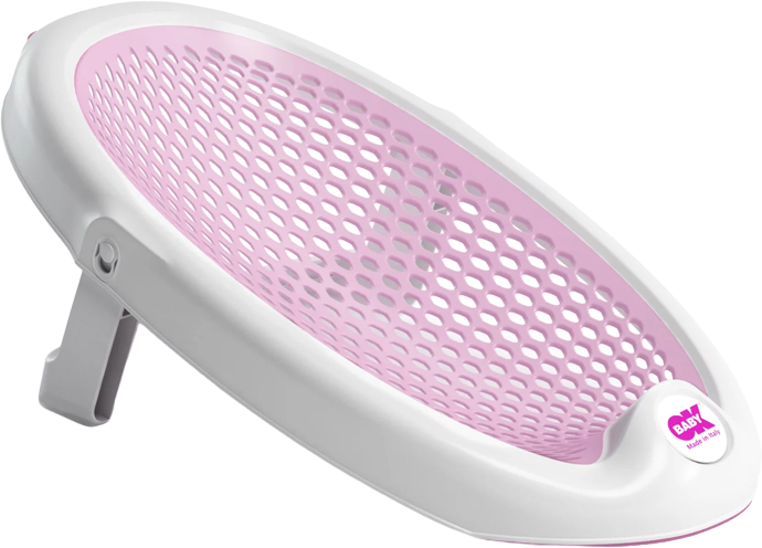 OK Baby Lehátko do vany skládací měkké protiskluzové Jelly 0–8m Pink