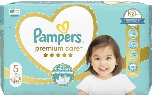 Pampers Premium Care plenky vel. 5, 11-16 kg, 44 ks