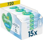 Pampers Harmonie Aqua Plastic Free Vlhčené ubrousky 15 x 48 ks