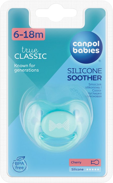 Canpol babies Dudlík silikonový třešinka 6-18m