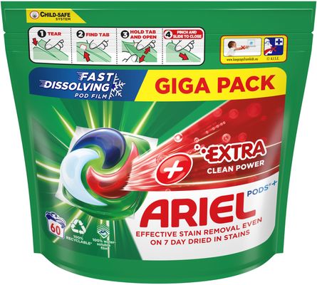 Ariel Extra Clean Power, gelové kapsle 60 ks