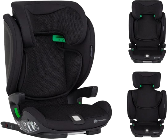 Petite&Mars Autosedačka Elite Fix Pro i-Size Black Air
