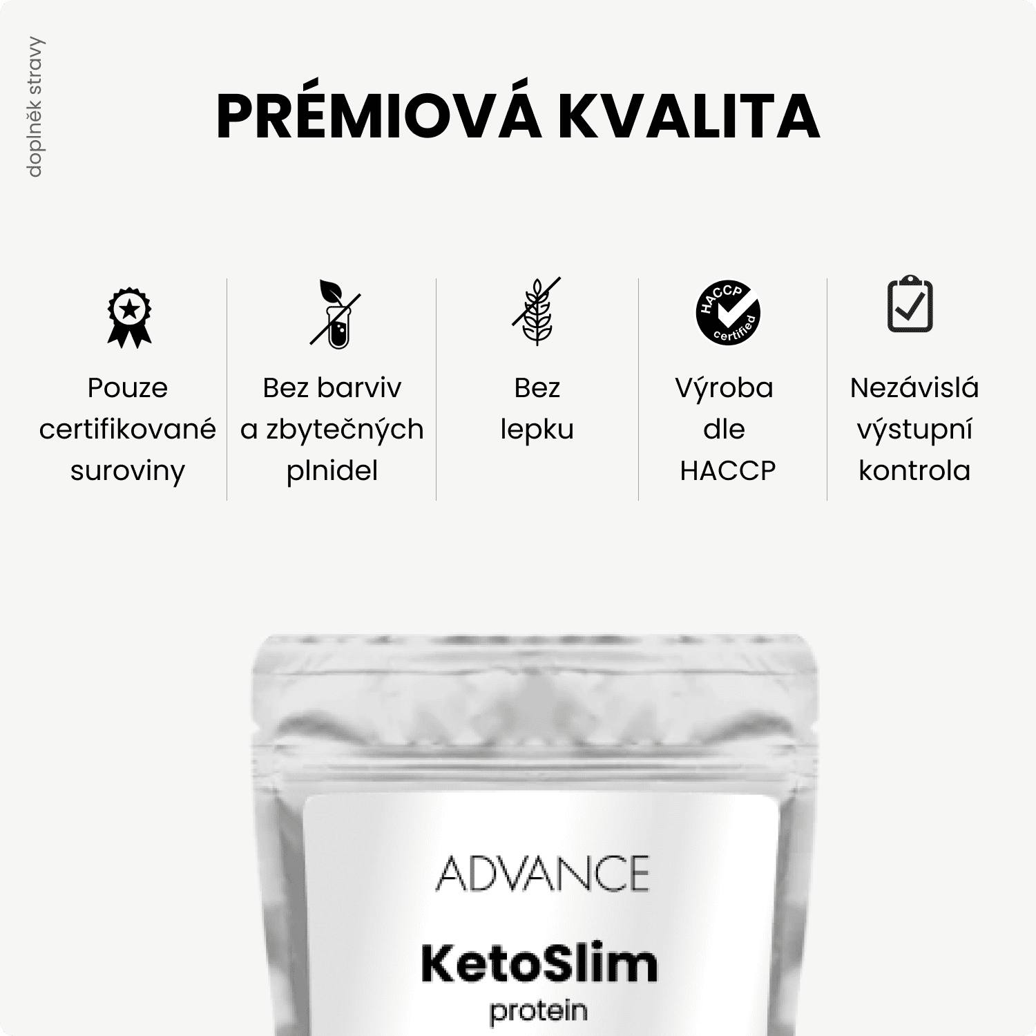 ADVANCE KetoSlim čokoláda - protein 480 g
