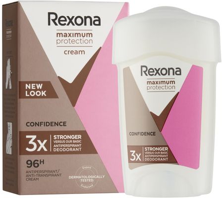 Rexona Maximum Protection Confidence Tuhý krémový antiperspirant 45 ml