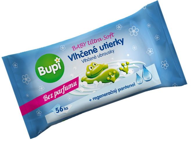 Bupi Baba nedves törlőkendők ultra puha pantenollal 56 ks