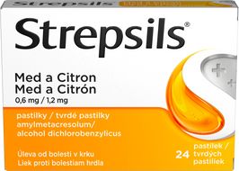 Strepsils Med a Citron 0.6mg/1.2mg 24 pastilek