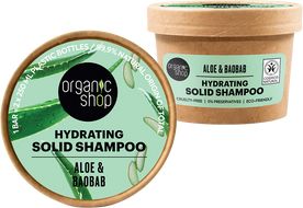 Organic Shop Hydratační tuhý šampon Aloe a baobab 60 g