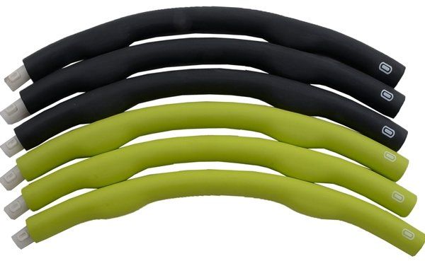 Rucanor Hula hoop weight obruč, Barva: Černá/žlutá 1 x 98 cm