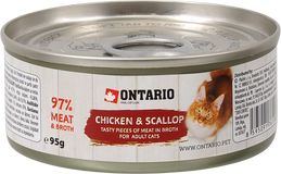 Ontario Konzerva kuřecí kousky a mušle 95 g
