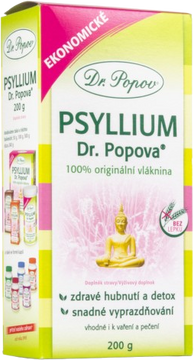 Dr.Popov Psyllium indická rozpustná vláknina 200 g