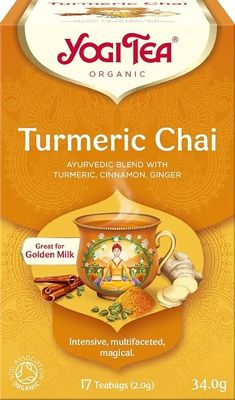 Yogi Tea BIO Čaj Turmeric chai 17 sáčků