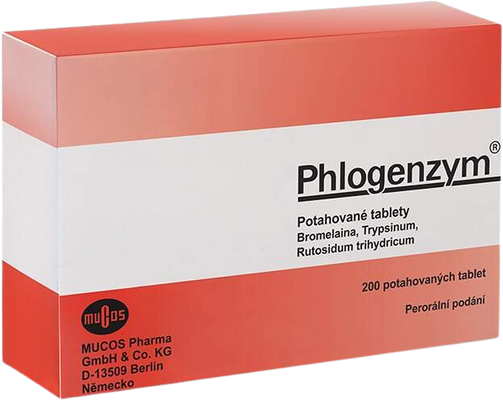 Phlogenzym 90mg/48mg/100mg 200 tablet