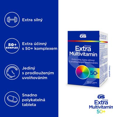 GS Extra Strong Multivitamin 50+, 120 tablet