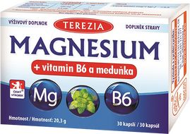 Terezia Magnesium + vitamin B6 a meduňka 30 kapslí