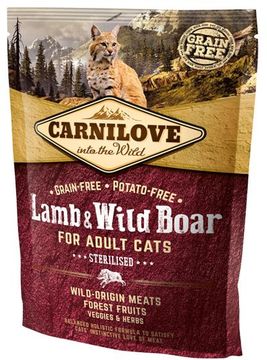 Carnilove Cat Adult Lamb & Wild Boar Grain Free Sterilised 0.4 kg