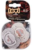 LOVI Dudlík silikonový dynamický I Love 0-3m 2 ks