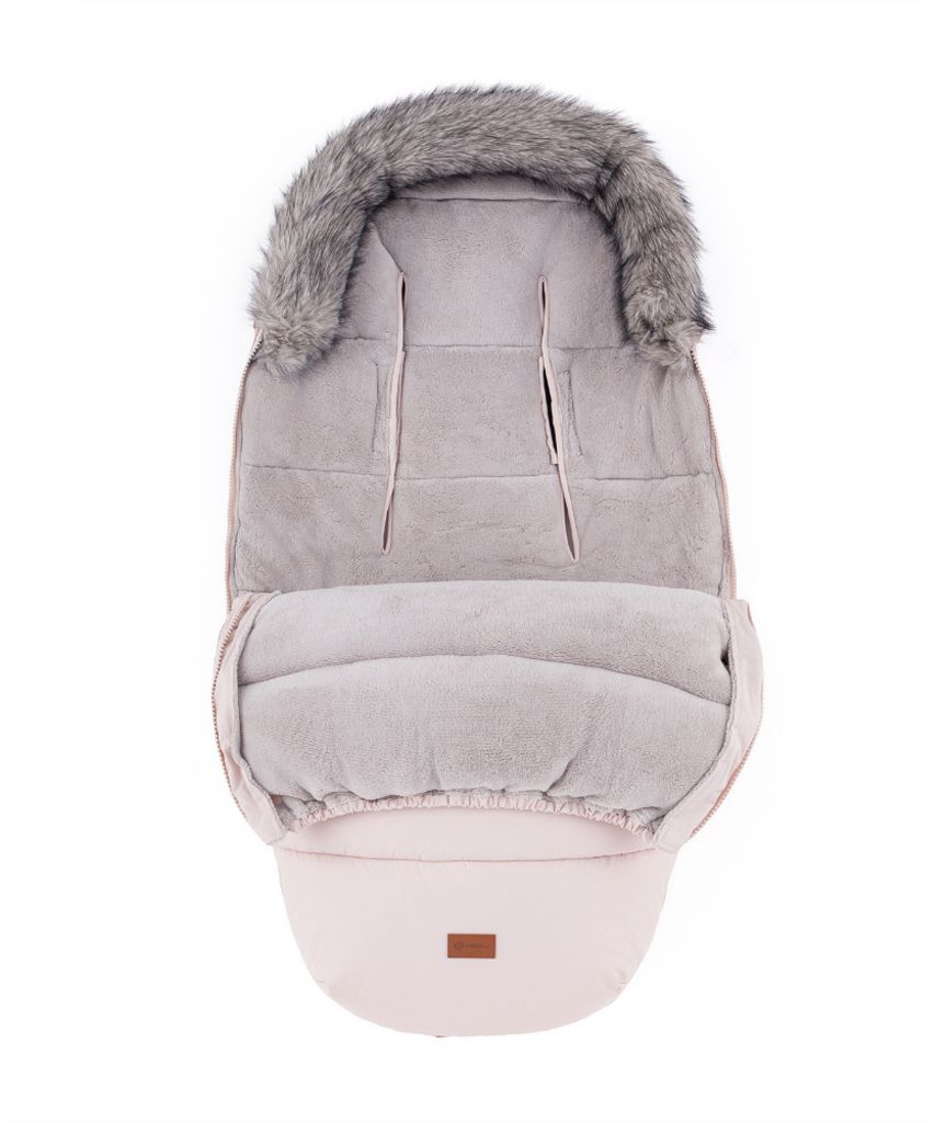 Petite&Mars Set zimní fusak Comfy 4v1 + rukavice na kočárek Fjora Rose Petal