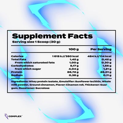 Complex CFM Whey Protein Isolate - Coconut Milk 1000 g