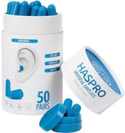 Haspro Tube50 Špunty do uší, modré 100 ks