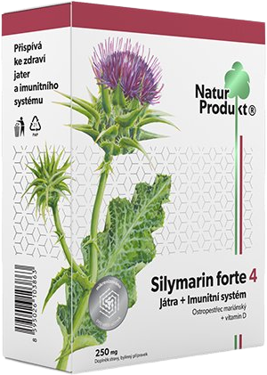 Naturprodukt Silymarin forte 4 játra+imunitní systém 40 tablet