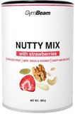 GymBeam Nutty Mix s jahodami 300 g