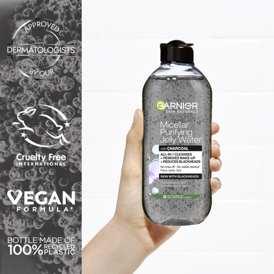 Garnier Pure Active Gelová Micelálrní voda s aktivním uhlím, 400 ml