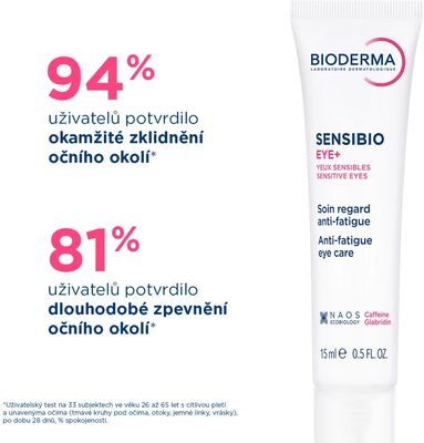 Bioderma Sensibio Eye+ Oční gel-krém pro unavené a citlivé oční okolí 15 ml