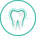 dodatočná ochrana pred bolesťou citlivých zubov a zubných kazov v oblasti krčka maternice