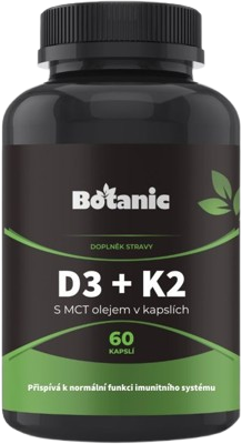 Botanic Vitamín D3 + K2 - s MCT olejem 60 kapslí