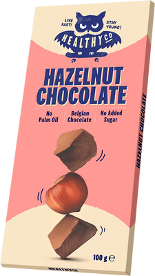HealthyCO Čokoláda bez cukru oříšková 100 g