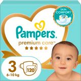 Pampers Premium Care plenky vel. 3, 6-10 kg, 120 ks