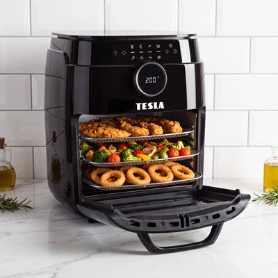 Tesla AirCook & Grill QG800 WiFi - multifunkční digitální horkovzdušná fritéza s grilem