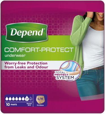 Depend natahovací kalhotky Normal S/M pro ženy 10 ks