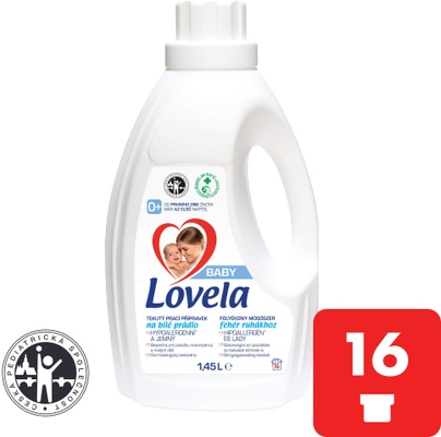 Lovela Baby tekutý prací přípravek na bílé prádlo 1.45 l