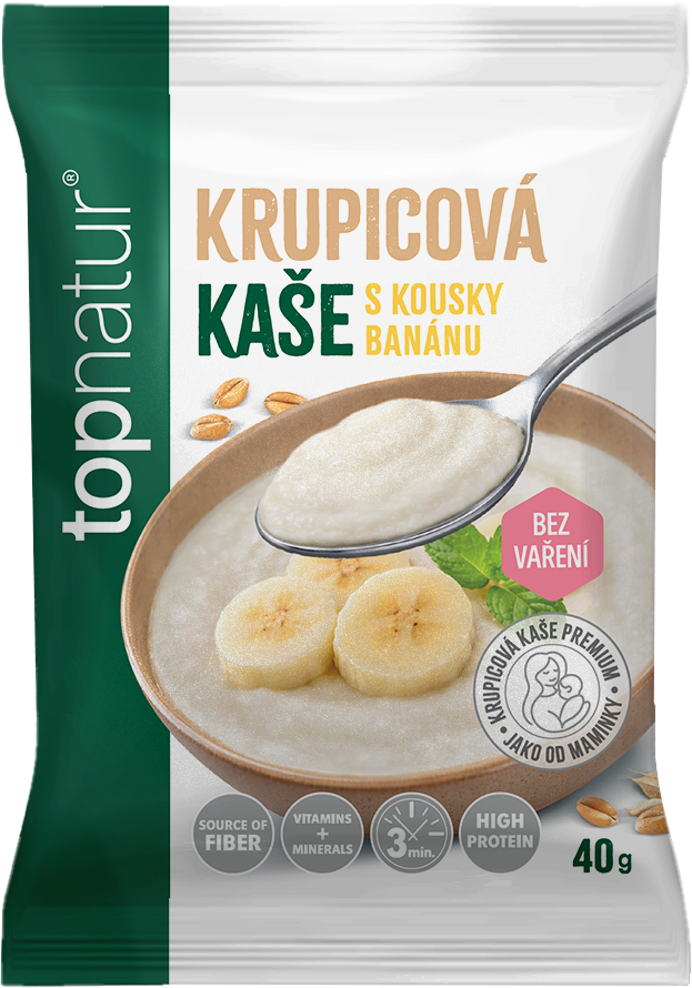 Topnatur Krupicová kaše Banán 40 g