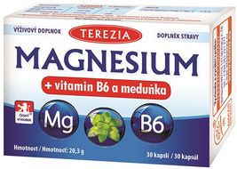 Terezia Magnesium + vitamin B6 a meduňka 30 kapslí