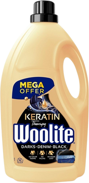 Woolite Keratin Therapy na černé a tmavé prádlo, tekutý prací přípravek s keratinem 4.5 l