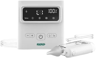 Neno Odsávačka nosních hlenů Grasso bezdrátová s Active AirFlow, s lampičkou