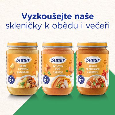 Sunar příkrm lasagne s hovězím masem 6m+ 120 g