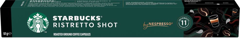 Starbucks Ristretto shot by NESPRESSO®, Dark roast 10 kapslí