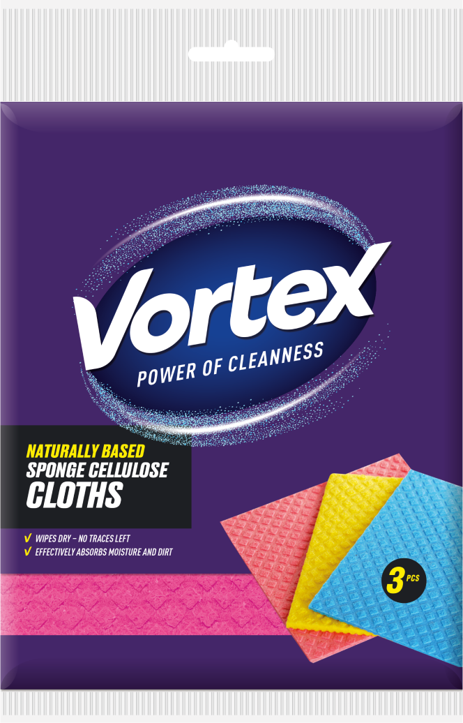 Vortex Houbový hadřík z přírodního materiálu 3 ks