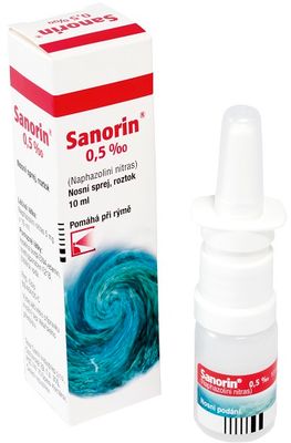 Sanorin 0.5 PM nosní sprej, roztok 10 ml