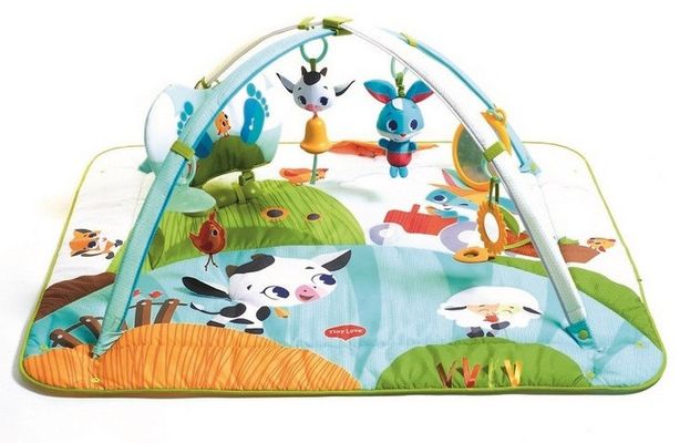 Tiny Love Hrací deka s hrazdou Gymini Kick & Play Farm