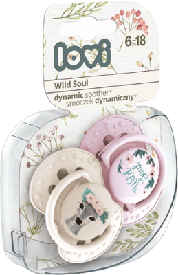 LOVI Dudlík silikonový dynamický Wild Soul 6-18m 2 ks