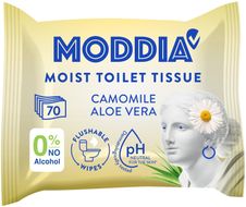 Moddia Vlhčený toaletní papír heřmánek & aloe vera 70 ks