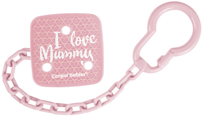 Canpol babies Řetízek na dudlík I LOVE MUMMY