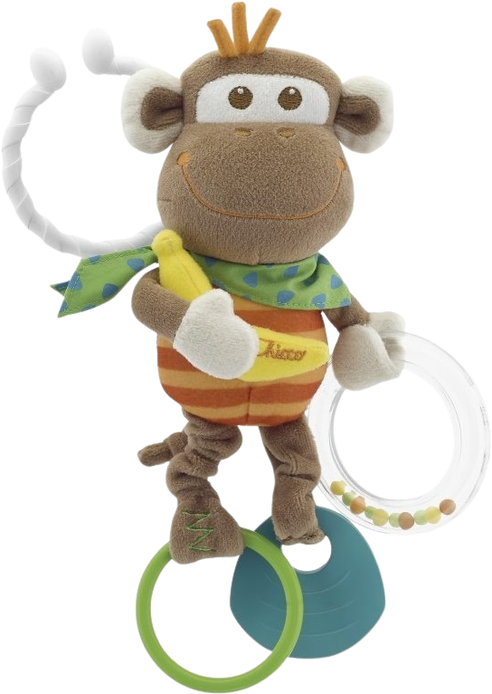 Chicco Kousátko/chrastítko vibrující opice 3m+