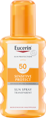 Eucerin SUN Transparentní sprej SPF50, 200 ml
