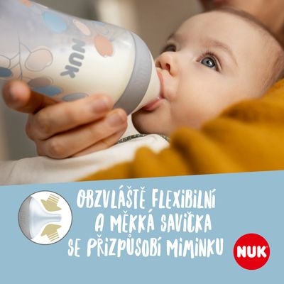 Nuk Perfect Match láhev s kontrolou teploty, šedá 150 ml
